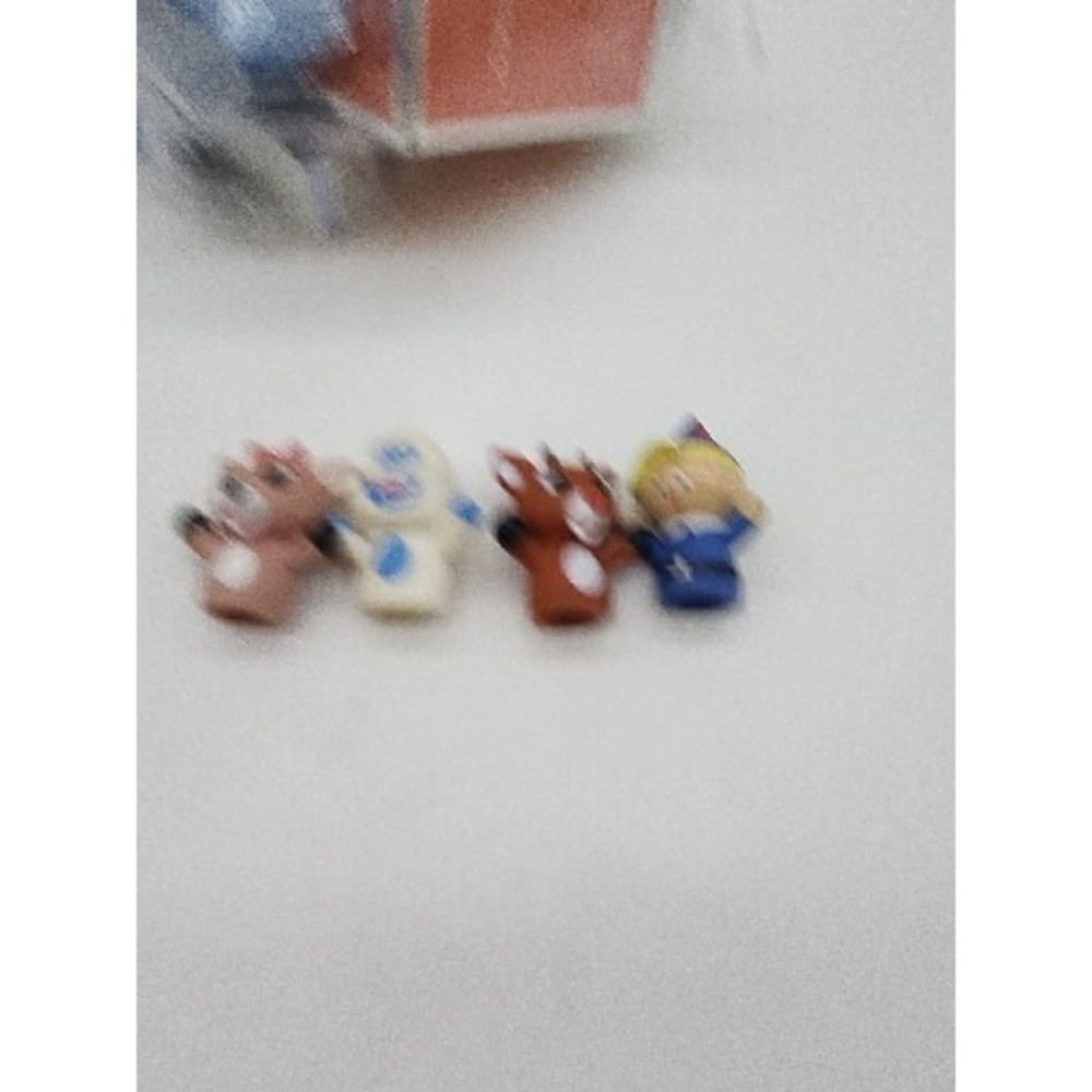 Lot of 4 Rudolph the Red Nose Reindeer Rubber Finger Puppets Hermie Snow Monster